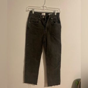 Black straight leg cotton on jeans